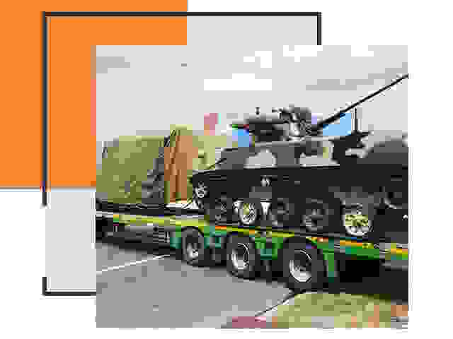 Перевозка военной техники в Элисте